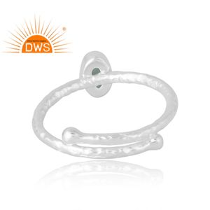 Superventas anillo de piedras preciosas de Esmeralda Natural de 925 esterlina, joyería personalizada para mujer, regalo para ella - Product Image 2
