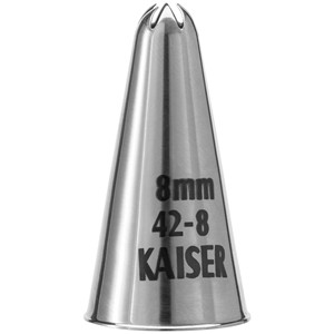 Kaiser Star Nozzle 8 Mm Professional Cake Decorating Tip 5 Pack - Product Image 1