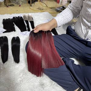 100% paquets de cheveux bruts humains vietnamiens avec fermeture frontale en dentelle HD Vendore Extensions de cheveux vierges alignés sur les cuticules - Product Image 3