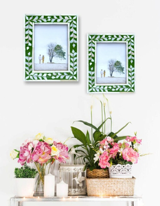 Cadre photo en MDF nacré fabriqué à la main Cadre photo élégant 4x6, idéal pour la décoration intérieure et la décoration de cadeaux - Product Image 3