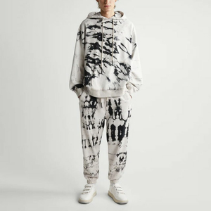 WholesaleTrendy Men Tie-Dye Sweatsuit cozy and Stylish Tracksuits <b>Two</b>-<b>Piece</b> Loungewear <b>Set</b> Perfect for Casual Wear and <b>Lounging</b> - Product Image 1