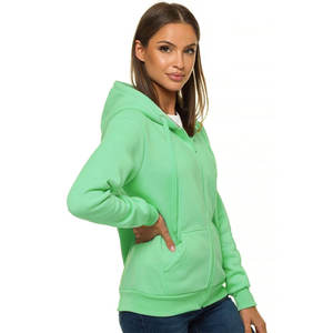 Factory Direct Regular Fit 420 GSM Zipper Heavyweight Fleece High Quality <b>Women</b> Zip up Hoodies - Product Image 5