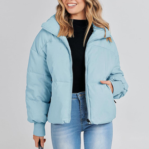 Nueva moda de moda diseño personalizado invierno cálido abajo señoras al aire libre burbuja chaqueta con logotipo personalizado - Product Image 1