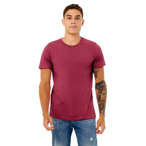 Airlume-Camiseta de manga corta CVC Unisex, Camiseta de algodón peinado y anillo, 52% poliéster, 32, 48% oz, brezo, Raspberry, 4,2 - Product Image 1