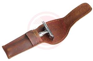 Estuche de Cuero para Maquinilla de Afeitar, Accesorios de Afeitado, Cuidado Personal, Bolsas de Cuero Hechas a Mano para Maquinilla de Afeitar - Product Image 4