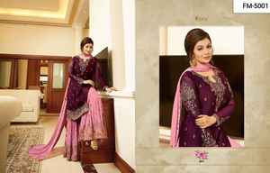 Las mujeres de diseñador indio usan Georgette Salwar Kameez Nuevo diseñador Ready Made Salwar Kameez Suit para boda y Festival Wear Suit - Product Image 3