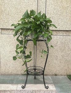 Best Quality 2-Tier Metal Flower <b>Pot</b> <b>Stand</b> for Home Indoor/Outdoor Living Room Decor and Garden Planting-Wholesale Price - Product Image 4