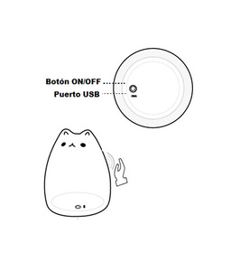 Luce notturna a LED in silicone con USB per gatti, 10 modalità di illuminazione (F-Bright 2400614) - Product Image 6
