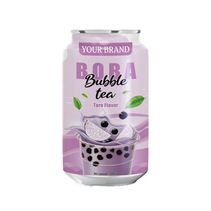 เครื่องดื่มชา Boba นมฟองบรรจุกระป๋องขนาด330มล. ออกแบบมาให้ฟรีพร้อมไข่มุกและท็อปปิ้งสีดำฉลากส่วนตัว - Product Image 4