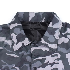 เสื้อแจ็คเก็ตโค้ชสำหรับผู้ชายเสื้อโค้ทแบบรูดซิปปิดแขนเสื้อโค้ชยืดหยุ่น - Product Image 3