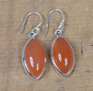 Pendientes para mujer, pendientes de piedras preciosas de cornalina, Plata de Ley sólida 925, Pendientes colgantes de piedras preciosas para niñas, joyería de plata - Product Image 2