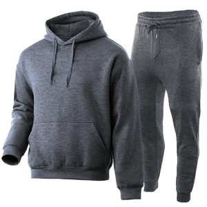Ensemble survêtement pour homme, sweat-shirt à capuche surdimensionné personnalisé, jogging, molleton épais, tenue de sport décontractée - Product Image 3