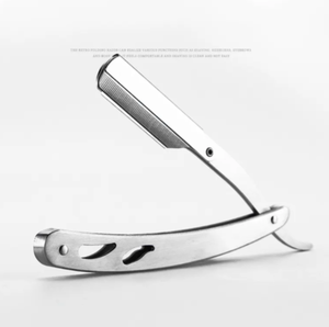 Haute qualité ANAAIF hommes pliant couteau de rasage en acier inoxydable porte-rasoir de sécurité outils de barbier professionnels pour poudre de cheveux - Product Image 3