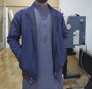 Blouson aviateur personnalisé pour hommes Varsity Jacket - Product Image 5