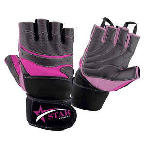 Guantes de cuero sintéticos de alta calidad personalizables de medio dedo equipo de fitness de levantamiento de pesas resistente para gimnasio y Deportes - Product Image 6