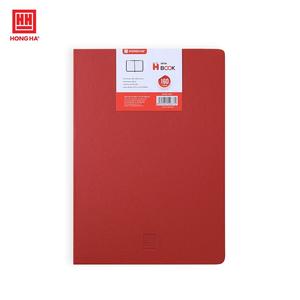 Carnet en cuir H-book A4 160 pages, reliure cousue, impression numérique, noir et rouge, cadeau - Product Image 2