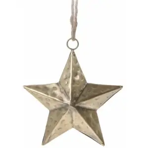 A forma di stella di colore oro natale appeso ornamenti di alta vendita migliori offerte appesi ornamenti per l'albero di natale uso decorazioni per la casa