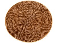 Napperon en rotin tissé marron naturel d'usine du Vietnam Table à manger accessoire de décoration de mariage tapis de séchage de cuisine encastré