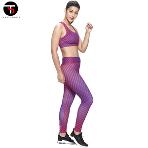 กางเกงเลกกิ้งตาข่ายสำหรับผู้หญิงเสื้อผ้าเล่นโยคะชุดเล่นฟิตเนสเข้ารูปดีไซน์ใหม่ล่าสุด - Product Image 2