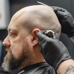 Afeitadora Eléctrica Inalámbrica Portátil para Hombres Calvos, Resistente al Agua IPX7, Afeitado en Seco/Húmedo, Afeitadora Rotatoria con Idioma Alemán para Uso Facial y en Autocaravanas - Product Image 2