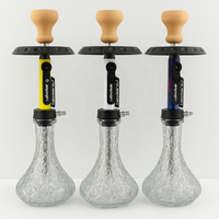 Chicha portable en verre, kit complet avec tuyau, bol et accessoires