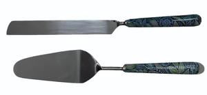 Ensemble élégant de spatules à gâteau en métal avec poignée décorative, couteau à dessert et pelle à tarte pour la table, idéal pour la maison et les réceptions. - Product Image 5