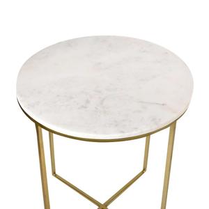 Dernière table basse en marbre cloisonné de forme ronde avec pieds en fer plaqué or Meubles de maison sur mesure Vaisselle de l'Inde - Product Image 2