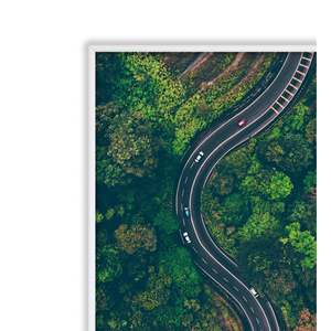 Modern Square <b>Poster</b> <b>Frame</b> 70 X 100 cm White with Wood MDF Metal Plastic Materials for Wall Hanging for Home Decor - Product Image 3