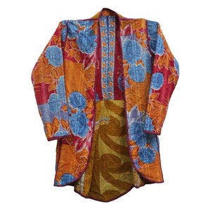 Alta moda Real para mujer Vintage algodón afgano Kantha trabajo mujeres chaquetas auténtico 100% algodón Kantha trabajo chaquetas hechas a mano - Product Image 6