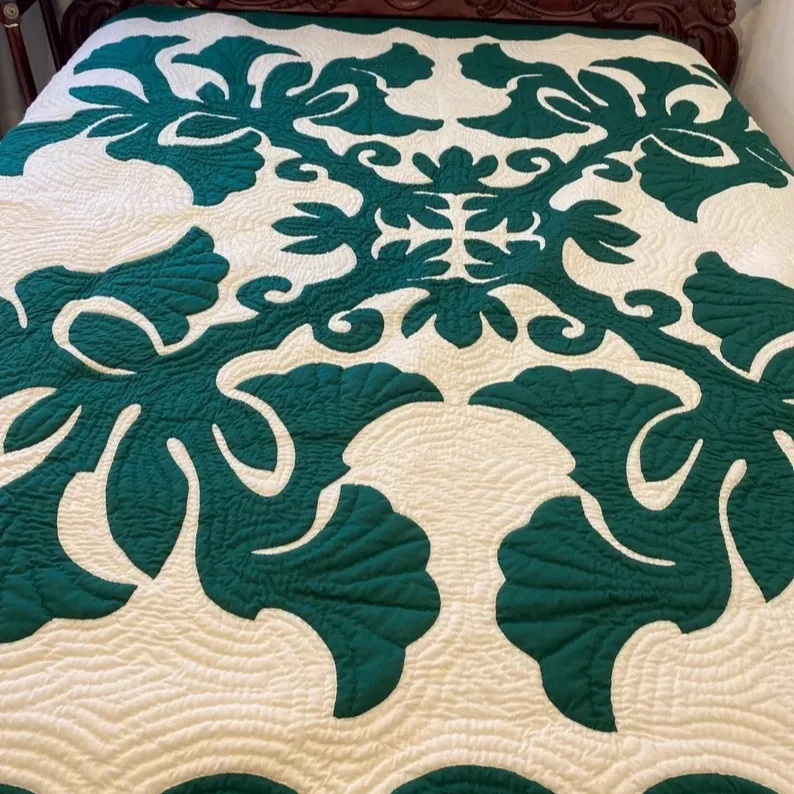 ผ้าควิลท์ Kapa งานแฮนด์เมดใหม่ของอินเดียผ้าห่มผ้าฝ้ายขนาดคิงไซส์ลายดอกไม้งานตามสั่ง