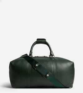 Forest Green Genuine Leather Luxury Duffle <b>Bag</b> for Men Women-Weekender Travel Gym <b>Carry</b>-<b>On</b> Luggage Water Resistant Large - Product Image 1