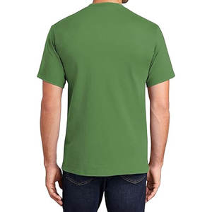 Camiseta en blanco Lisa personalizada, camiseta de manga corta de tamaño colorido 100% de algodón, camiseta en blanco ajustada con cuello redondo y etiqueta para hombre - Product Image 4