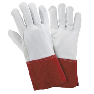 Guantes de soldadura de cuero dividido de vaca de grano de oveja suave de alta calidad, equipo de protección Personal anticorte, protección de seguridad - Product Image 2