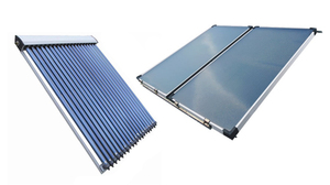 เครื่องทำน้ำอุ่นพลังงานแสงอาทิตย์ 100 ลิตร พร้อมแผงรับความร้อนทองแดงแบบแบน ถังภายในสแตนเลส ระบบไฮบริดแรงดันสูง - Product Image 3