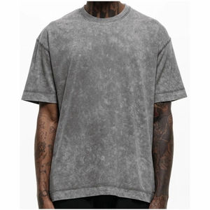 T-shirt for men Custom Logo 200GSM Men's High Quality Plain Oversized <b>Tshirt</b> Printing Embroidery Custom Blank 100% Cotton Men - Product Image 1