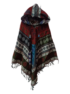 Woolen Acrylic Fabric Hoodie and <b>Poncho</b> <b>Women</b> Clothing Winter Fashion Collection Baggy <b>Poncho</b> by Rawat Handicrafts Pn-052520 - Product Image 3