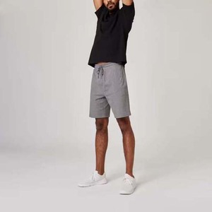 Short en coton de vêtements de sport d'été pour hommes de couleur unie à séchage rapide et confortable à bas prix avec short imprimé brodé de logo personnalisé - Product Image 6