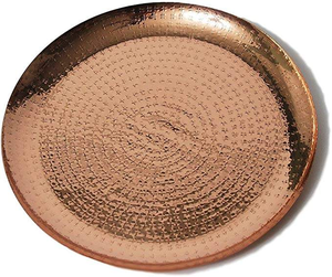 Bandeja de Carga Clásica de Cobre Ecológica, Pulida, Elegante y Personalizable, Juego de Servicio para Cenas, 2 Piezas, Ideal para Eventos, Saniya - Product Image 5