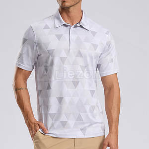 Camisa de golf ligera para hombres con tela suave Polo de golf de secado rápido para adultos - Product Image 2