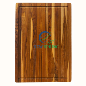 Tabla de Cortar de Madera de Teca Resistente con Ranura Profunda para Jugos para el Hogar y Restaurantes Hecha en Vietnam - Product Image 4