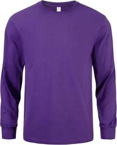 T-shirt à manches longues uni pour homme - Product Image 2