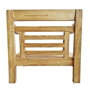 Fauteuil d'extérieur confortable en teck massif de qualité supérieure, design tropical, pour jardin, patio, terrasse, balcon, resort, détente - Product Image 6