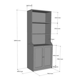 Librero Minimalista de Madera de Caucho 70x40x180cm con Cajones, Diseño Plegable para Oficina en Casa, Taller, Sala de Estar, Escalera, Dormitorio - Product Image 5