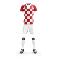 Maillots de football à manches courtes pour hommes personnalisés uniformes de combinaison d'entraînement à rayures