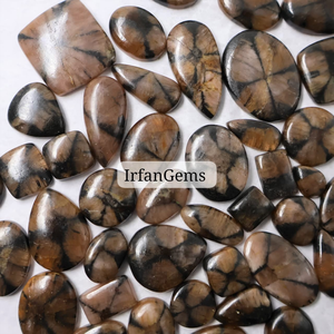 Colgante de Piedra Preciosa de Chiastolita Marrón, Cabujón de Cristal Pulido, Chiastolita Natural para la Elaboración de Joyas, Regalo de Navidad para Ella - Product Image 3