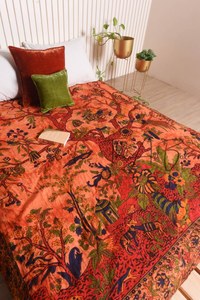 ที่แขวนผนังผ้าฝ้ายพิมพ์ลายดอกไม้แมนดาลาทำด้วยมือสำหรับอินเดีย - Product Image 4