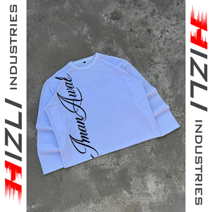 Camiseta Corta de Manga Larga de Algodón 100% con Tejido Waffle Térmico, Impresión Personalizada, para Hombre y Mujer, Ropa Urbana, Fabricante Mayorista - Product Image 6