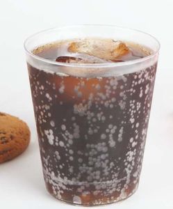 Vaso de zumo desechable OMKAAR de 250ml, con forma cónica Lisa, plástico de poliestireno para tiendas, fiestas, pequeñas cantidades, ml - Product Image 6