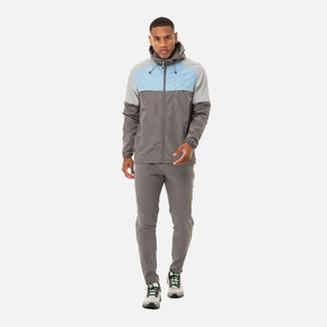 Chaqueta cortavientos personalizada con Etiqueta Privada, conjuntos de pantalones, 2 piezas, chándal cortavientos informal de poliéster pesado de gran tamaño para hombre - Product Image 3
