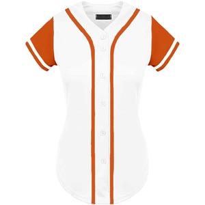 ชุดเสื้อซอฟต์บอลและกางเกงผู้หญิงผ้าโพลีเอสเตอร์ระบายอากาศปรับแต่งทีมได้ - Product Image 1